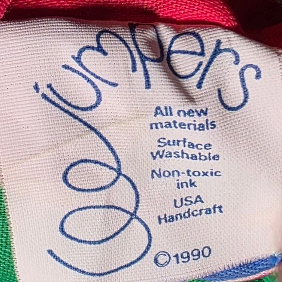 Vintage 1990 Jumpers Cloth Clown Doll – Jingle Bell, Spring Action, Handmade - Picture 7 of 10